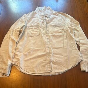 Gap white denim button down